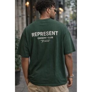 REPRESENT Owners Club Oversized Graphic T Shirt Mens Green XL.   G